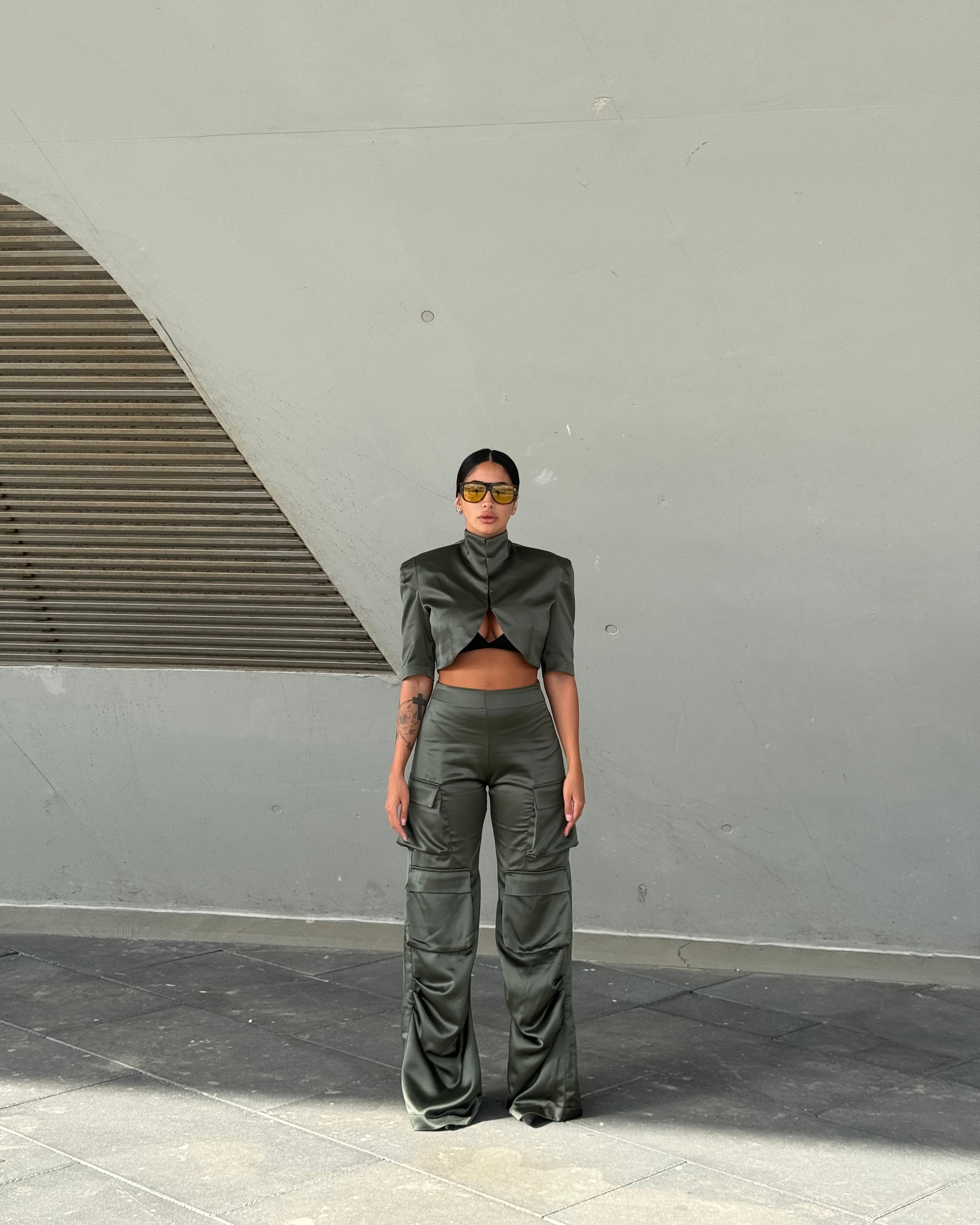 CARGO ARIAL VERDE MILITARE