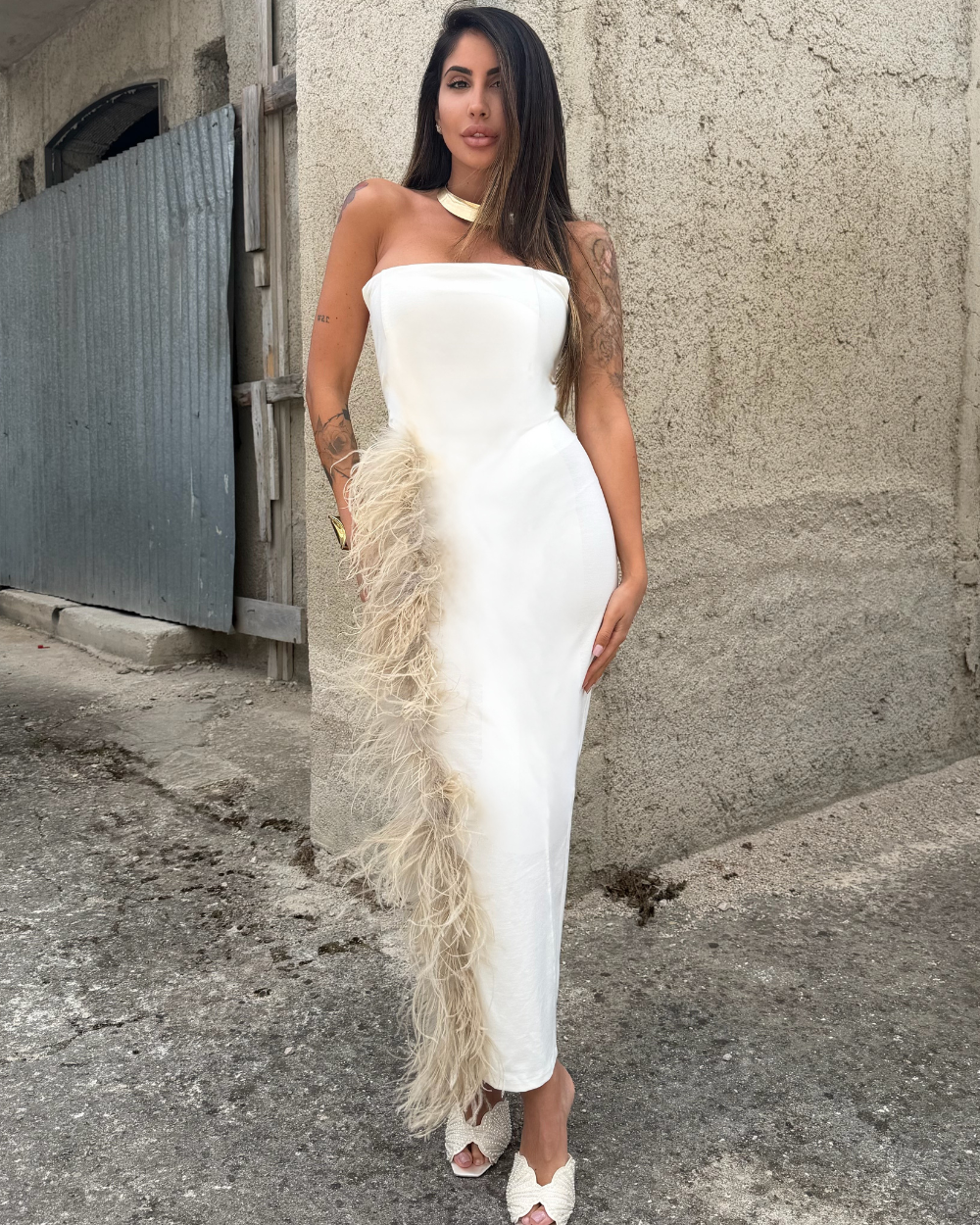 ABITO LUDOVICA BIANCO