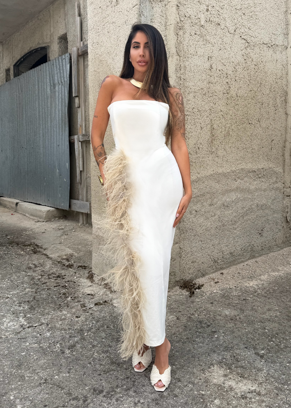 ABITO LUDOVICA BIANCO