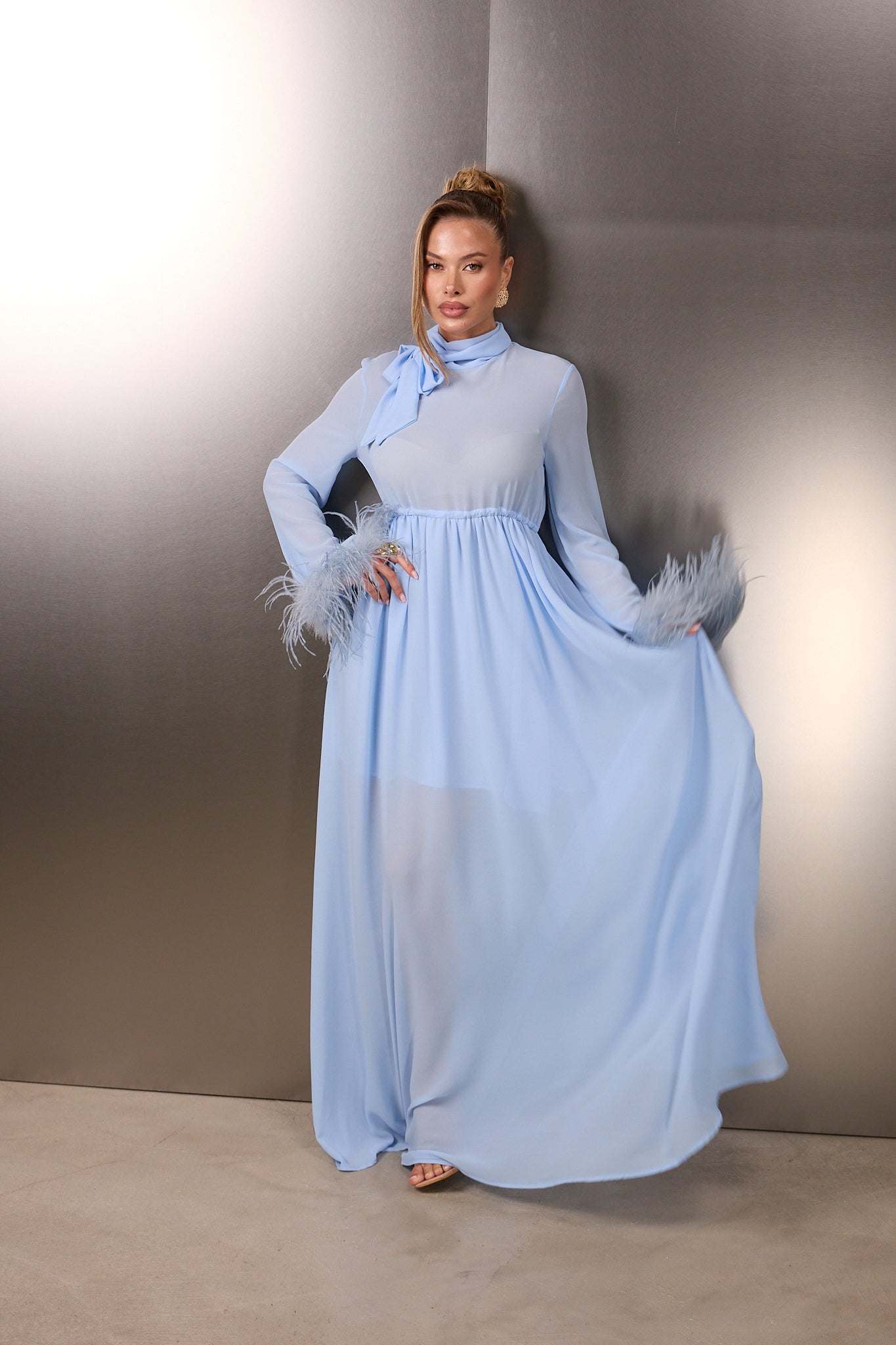 ABITO VELIA AZZURRO