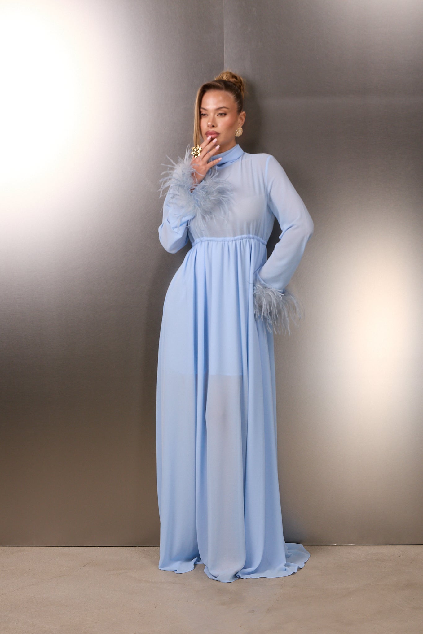 ABITO VELIA AZZURRO